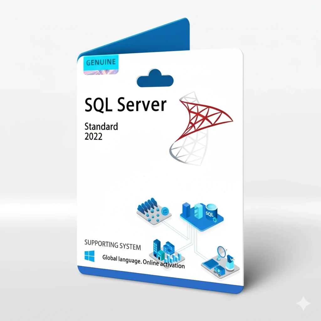 24/7 Online Windows SQL Server Standard Key 1 PC Genuine License Code 100% Online Activation Lifetime Not Enterprise