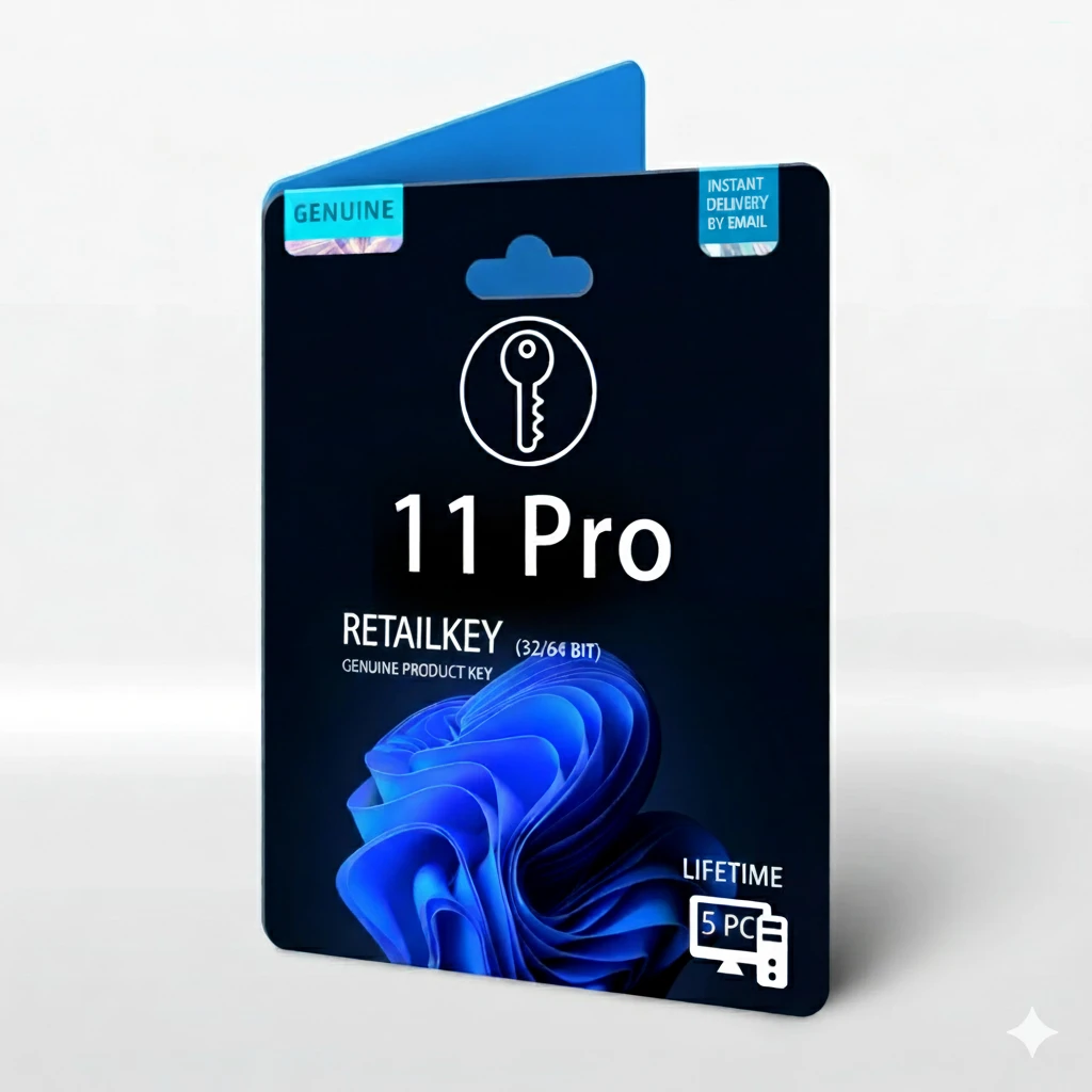 Windows 11/10 Pro Retail Key 5 PC
