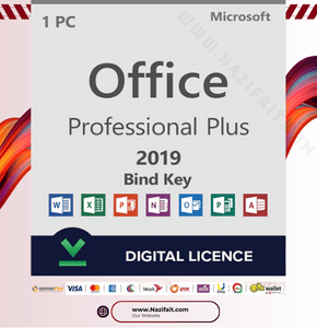 ‎Microsoft Office 2019 Pro Plus – Lifetime License Bind Key With Your Microsoft Account – 1PC