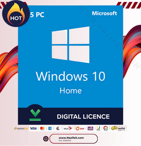 ‎Windows 10 Home Lifetime License Key – 5PC